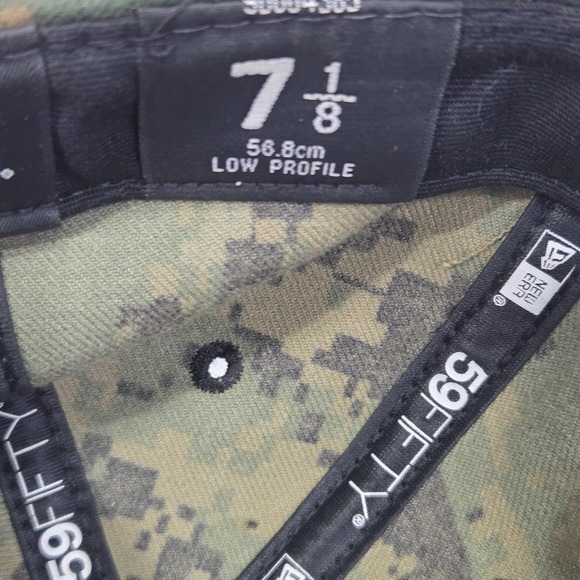 Pittsburgh Pirates Hat‎ New Era 59Fifty Authentic Collection Fitted 7 1/8 Camo - Picture 7 of 8